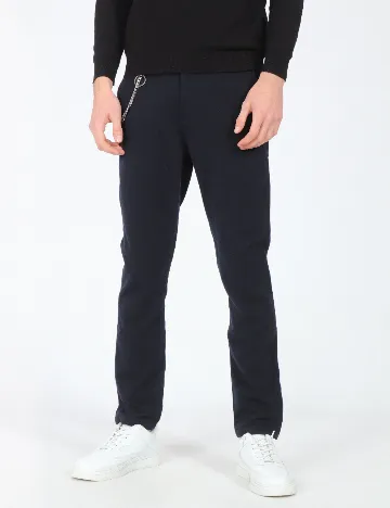 Pantaloni Zara, bleumarin Albastru