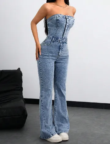 Salopeta SHEIN, albastru Albastru