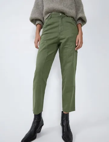 Pantaloni Zara, verde Verde