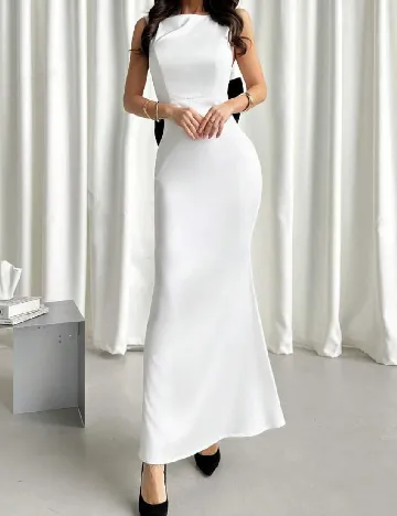 Rochie lunga SHEIN, alb Alb