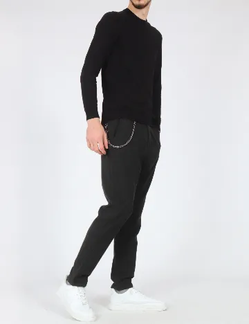 Pantaloni Zara, gri inchis Gri