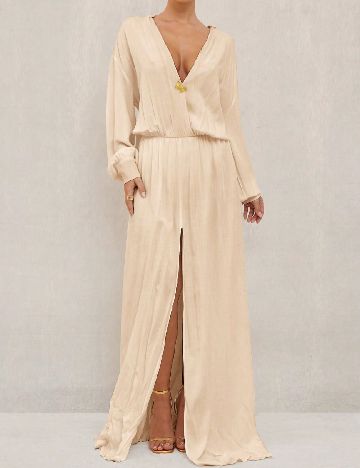 Rochie lunga SHEIN, bej