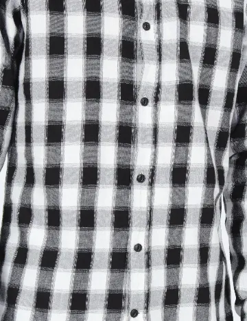 Camasa Pull&Bear, alb/negru Alb