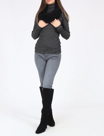 Fular Circular Zara, negru