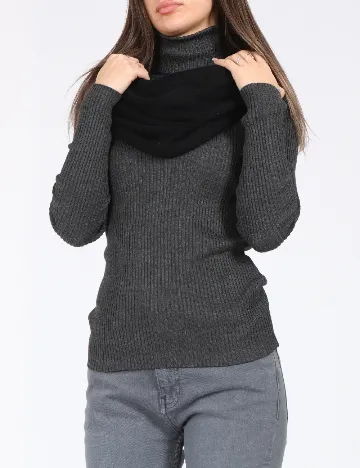 Fular Circular Zara, negru Negru