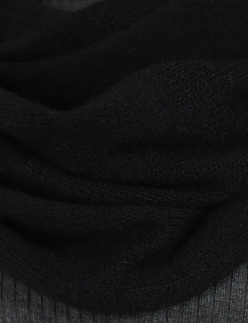 Fular Circular Zara, negru Negru