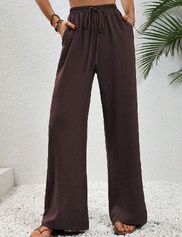 Pantaloni SHEIN, maro
