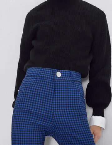 Pantaloni Zara, albastru Albastru