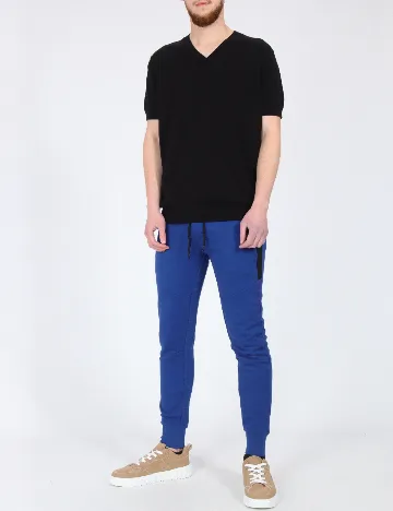 Pantaloni Pull&Bear, albastru Albastru