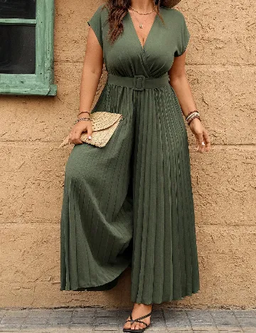 Salopeta SHEIN CURVE, kaki Verde