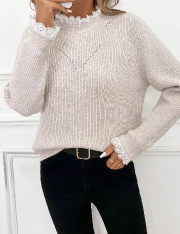 Pulover SHEIN, crem Crem
