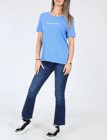 Tricou Zara, albastru Albastru