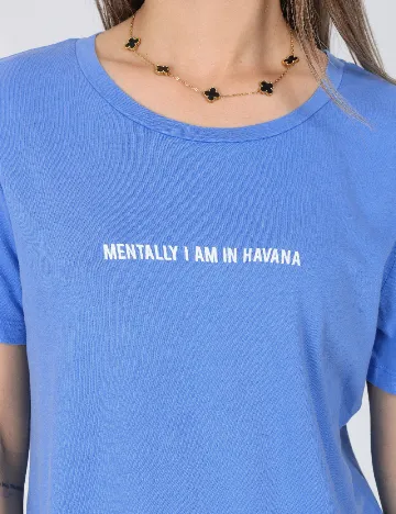 Tricou Zara, albastru Albastru