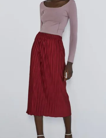 Fusta Zara, visiniu Rosu