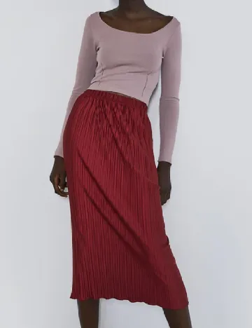 Fusta Zara, visiniu Rosu