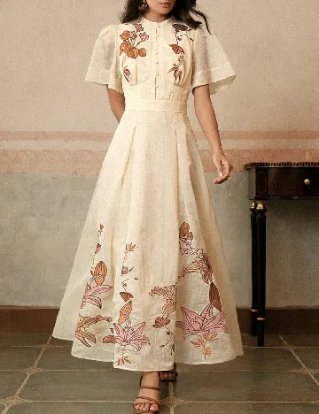 Rochie lunga SHEIN, crem Crem