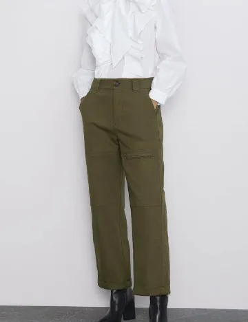 Blugi Zara, verde Verde