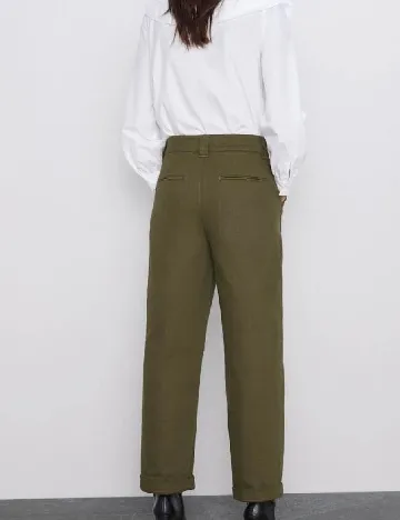 Blugi Zara, verde Verde