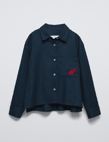 Camasa Zara, bleumarin