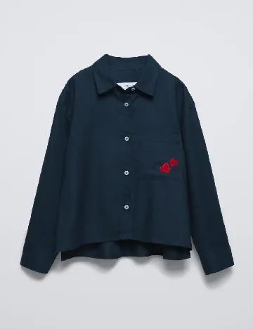 Camasa Zara, bleumarin Albastru