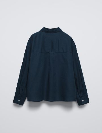 Camasa Zara, bleumarin