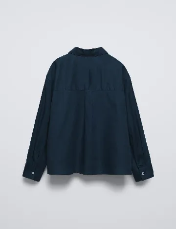 Camasa Zara, bleumarin Albastru