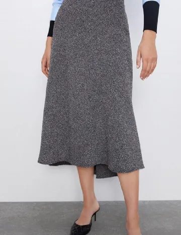 Fusta Zara, gri Gri