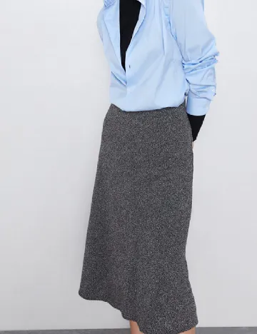 Fusta Zara, gri Gri