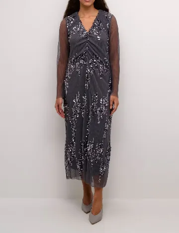 Rochie lunga Culture, gri Gri