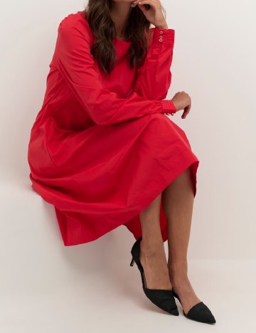 Rochie medie Culture, rosu