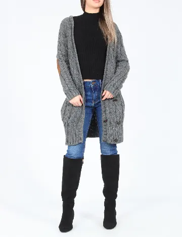 Cardigan Zara, gri Gri