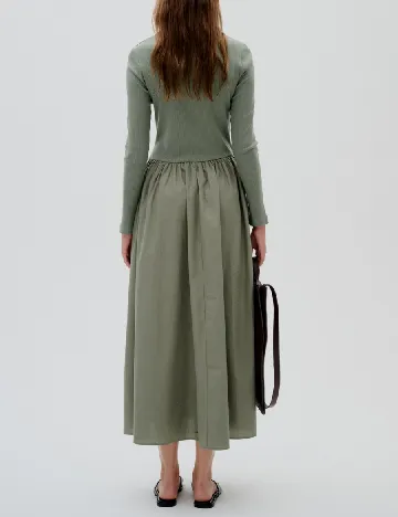 Rochie lunga InWear, verde Verde