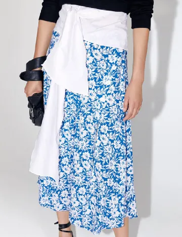 Fusta Zara, albastru Albastru
