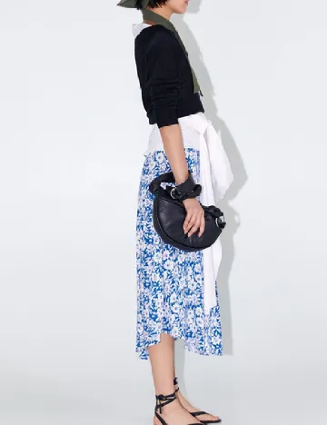 Fusta Zara, albastru Albastru