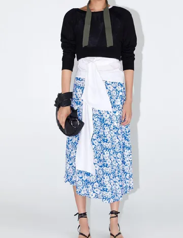 Fusta Zara, albastru Albastru