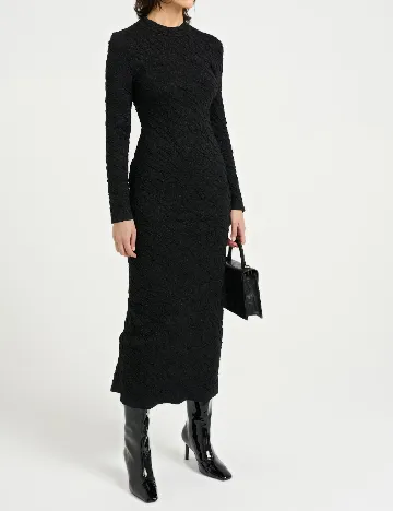 Rochie medie Gestuz, negru Negru