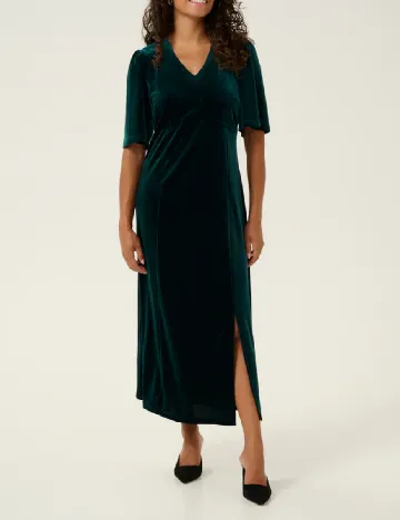 Rochie medie Cream, verde Verde