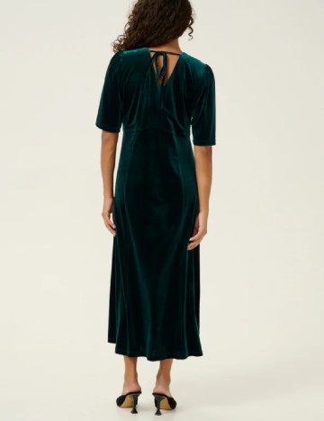Rochie medie Cream, verde