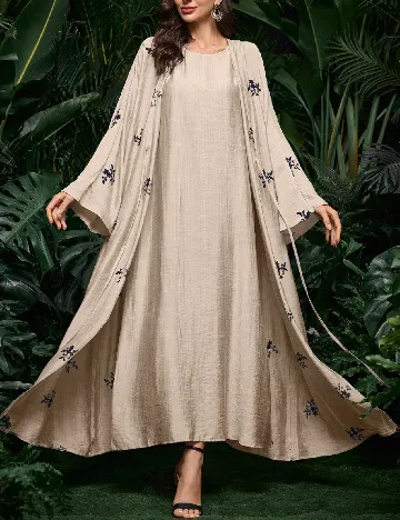 Compleu SHEIN, bej/negru Crem