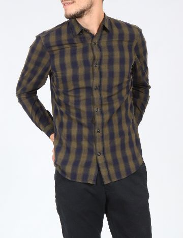 Camasa Pull&Bear, verde