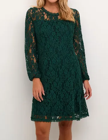 Rochie scurta Cream, verde Verde