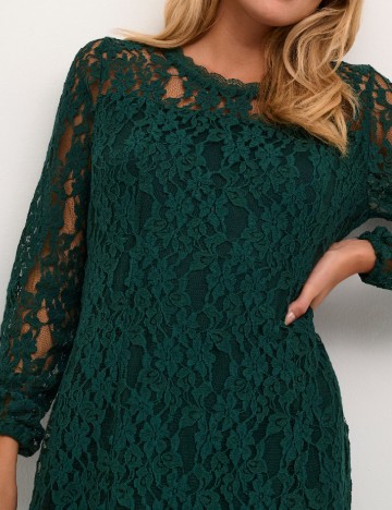 Rochie scurta Cream, verde