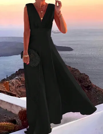 Rochie lunga SHEIN, negru Negru