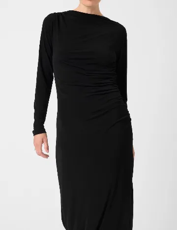 Rochie medie Soaked In Luxury, negru Negru