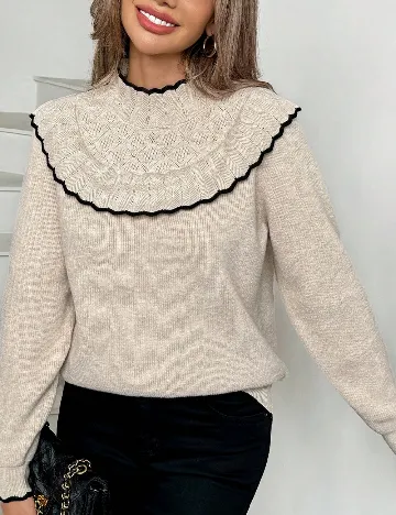 Pulover SHEIN, crem Crem