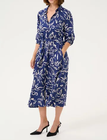 Rochie medie Kaffe, albastru Albastru