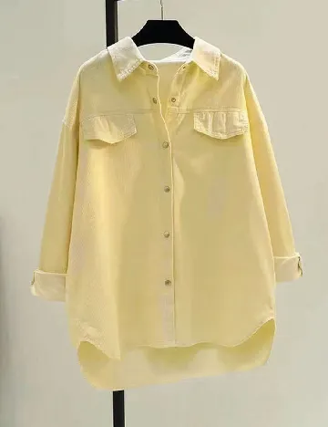 Jacheta SHEIN, galben deschis Galben