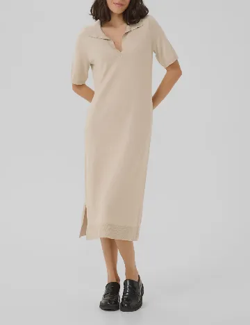 Rochie medie Kaffe, bej Crem