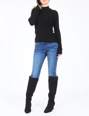 Bluza Bershka, negru Negru