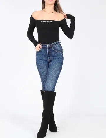 Body Bershka, negru Negru